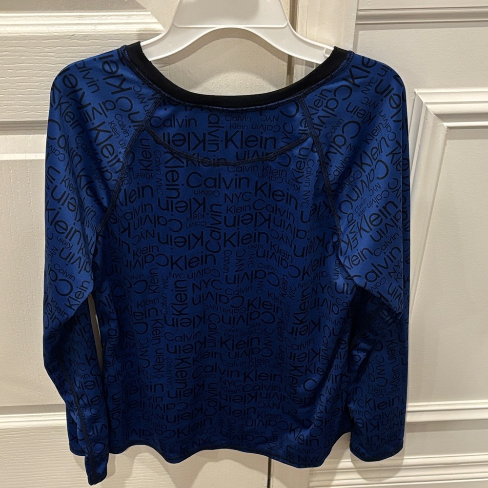 Calvin Klein Kids Blue Rashguard - Picture 3 of 3